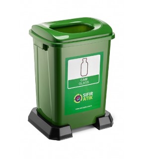 Glass Waste Bin 50 Lt