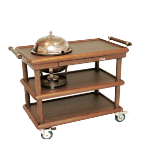 Copper Chafing Soup Trolley Single